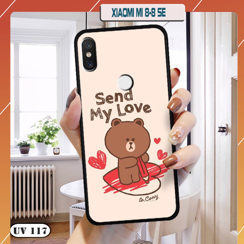 Ốp lưng điện thoại Xiaomi Mi 8/ 8SE - lưng nhám viền dẻo
