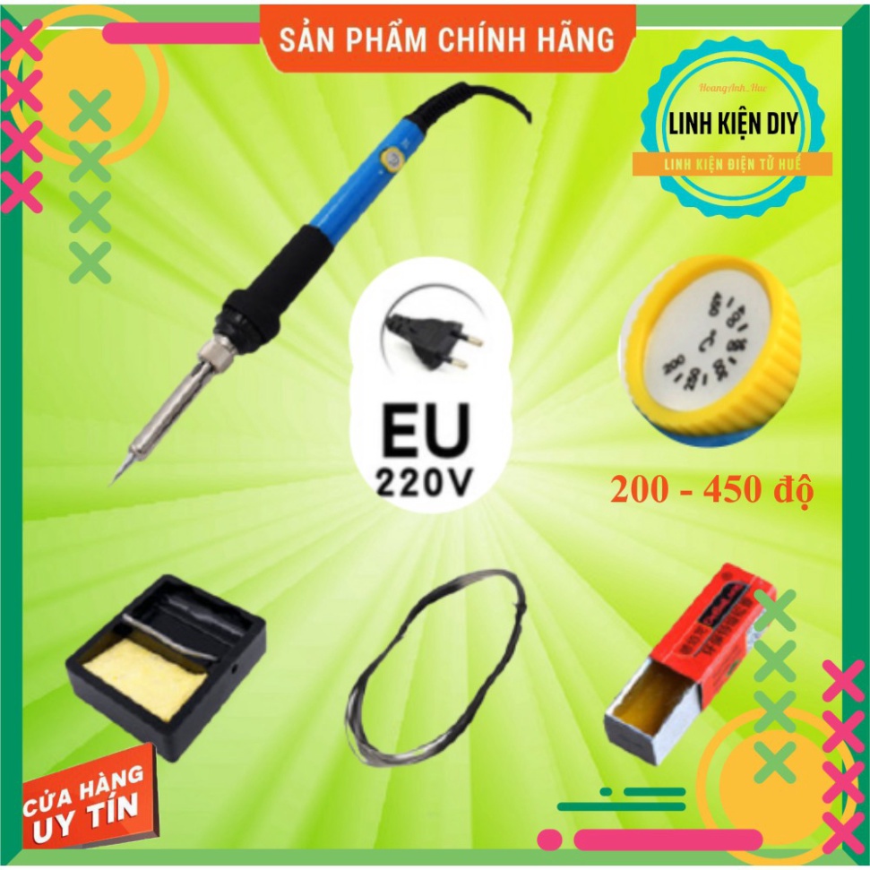 Mỏ hàn chì mỏ hàn thiếc chỉnh nhiệt 936 200 đến 450 độ 60W 220v phích cắm tròn