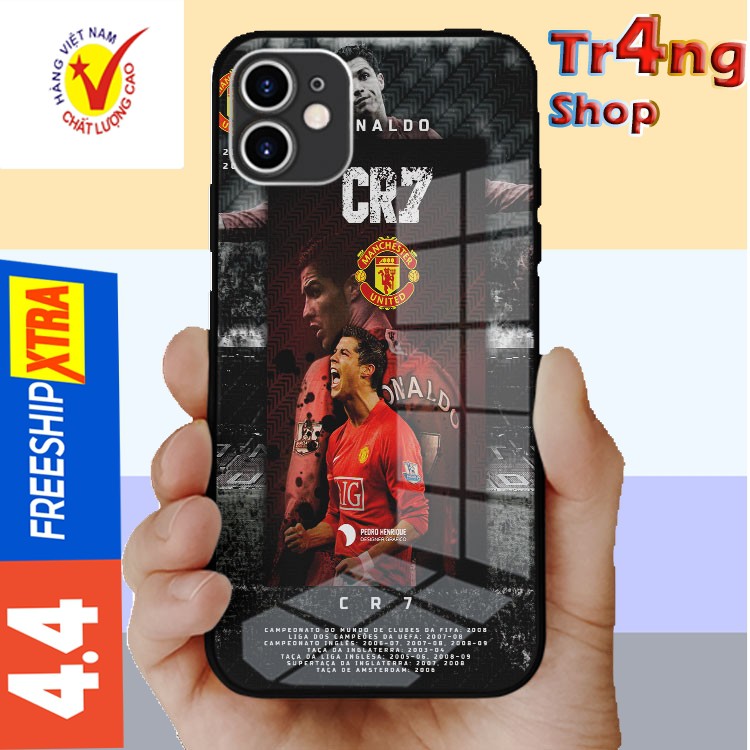 Ốp Iphone Rô điệu CR7 Đặc Biệt kính cường lực OK-FOO2001083