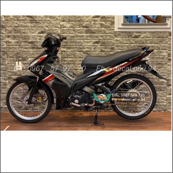 Tem Exiter 135 Đỏ đen Spark (B)