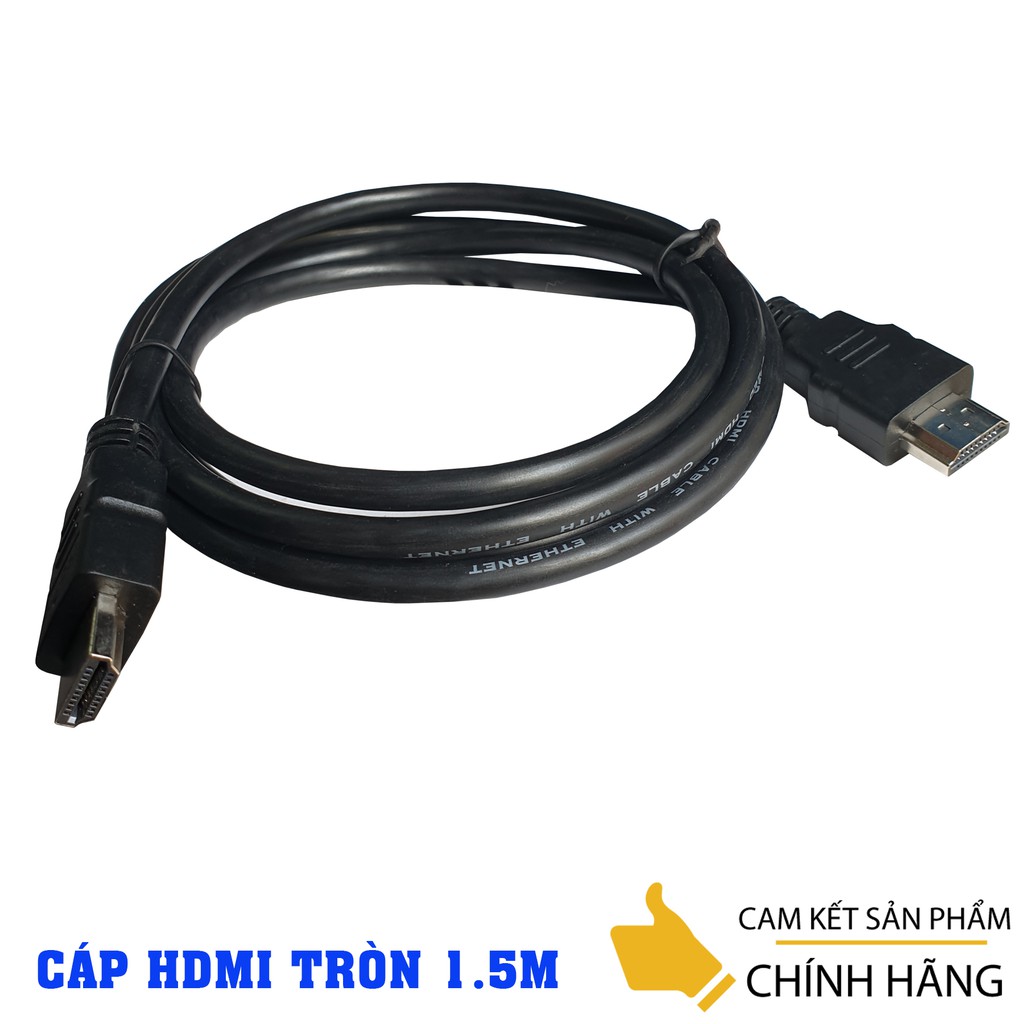 Cáp HDMI tròn 1.5 mét giá rẻ - chuẩn 1.4 FULL HD