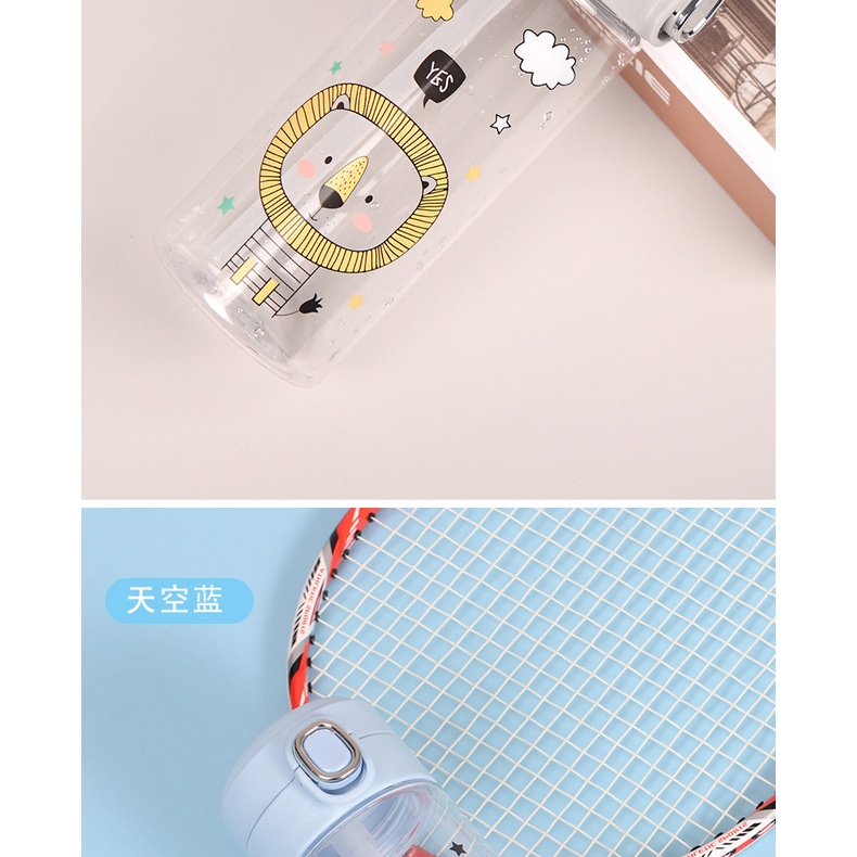 Bình nhựa đựng nước cho bé 350ml- Tặng kèm nhiều Sticker