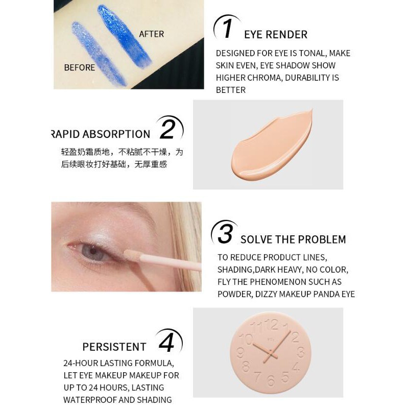 Pudaier lasting long-lasting makeup eye primer in 2 colors 20g