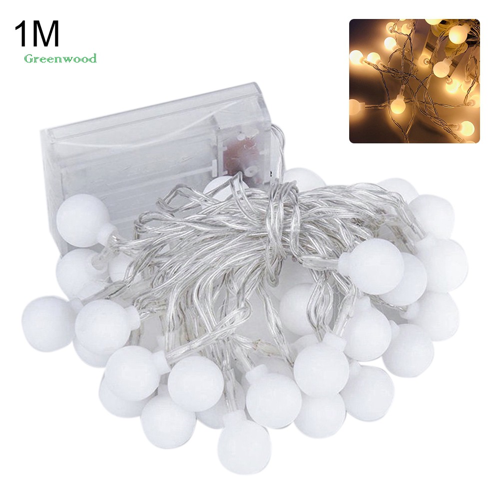 Dây đèn LED 10/20/30/50 bóng chống nước thiết kế bóng mini trang trí tiệc cưới