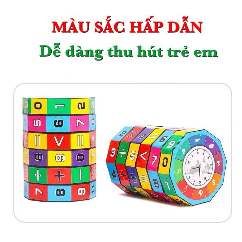 Rubic Học Toán Tầng Cho Bé - Đồ Chơi Rubic Toán Học