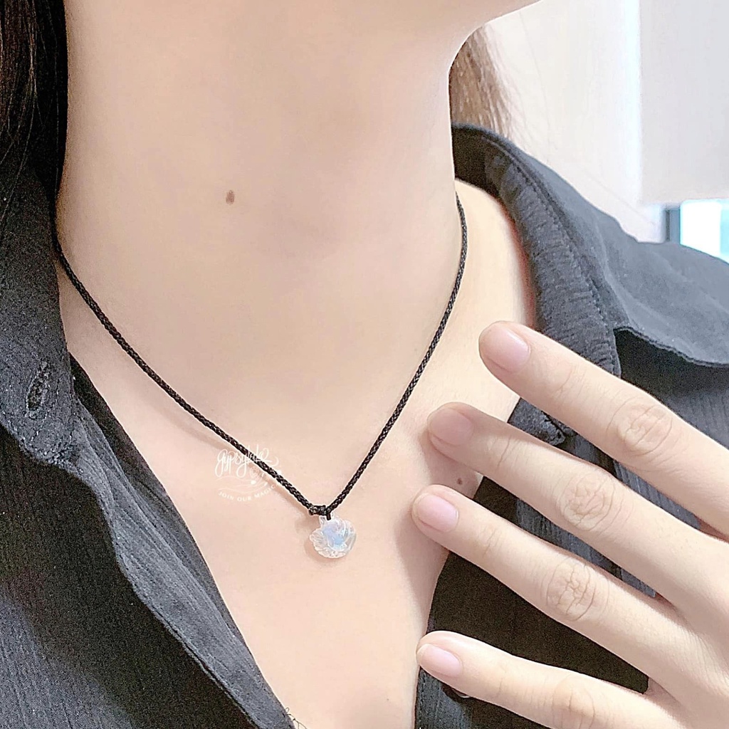 Dây Chuyền Hồ Ly Đá Ánh Trăng Thiên Nhiên Phong Thuỷ Không Kị Mệnh SP003944 Gypsy.lala