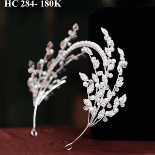 Phụ kiện cưới , hoa cài cô dâu-cài đính đá lấp lánh (HC 284)