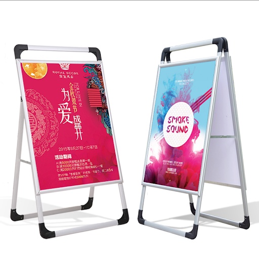 KỆ CHỮ A NHÔM GIÁ CHỮ A POSTER STAND 60x90cm