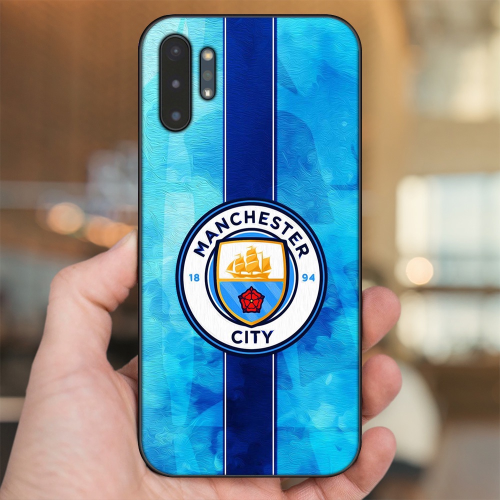Ốp lưng Samsung Note 10 Plus viền đen in hình Manchester City MC