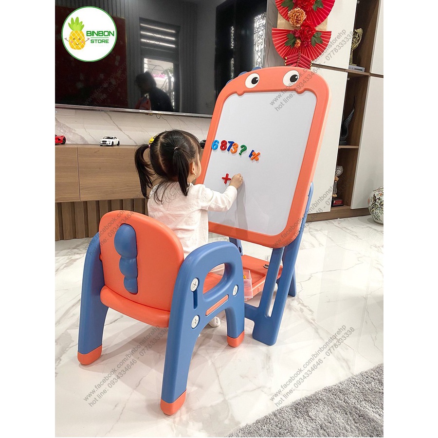 Bảng vẽ cho bé, Bảng và ghế các hình cho bé khủng long, ếch, gấu