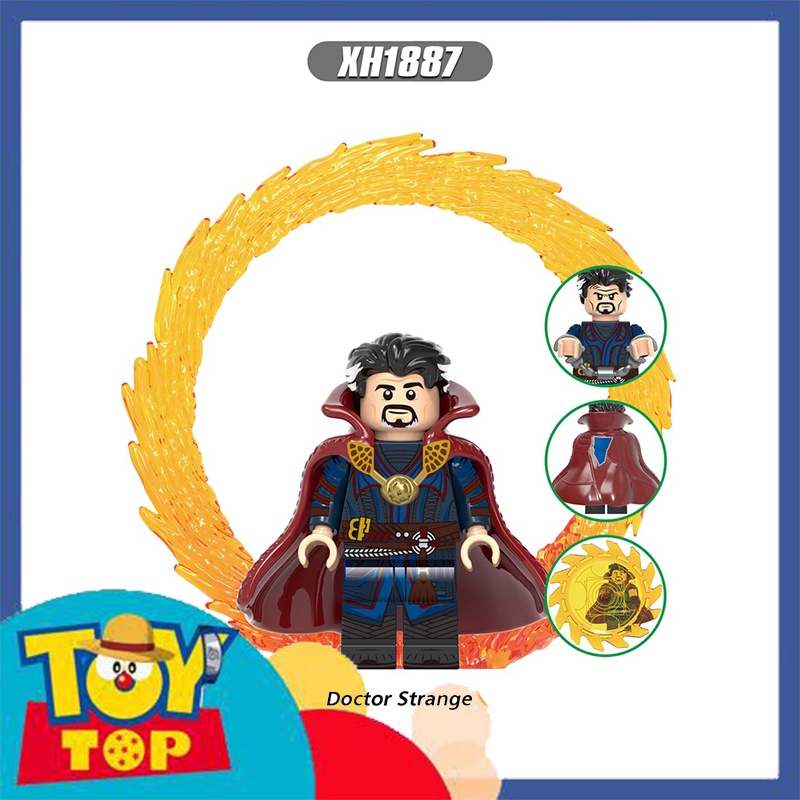 Đồ chơi lắp ráp mini phù thủy tối thượng Doctor Strange trong đa vũ trụ xếp hình Marvel X0335