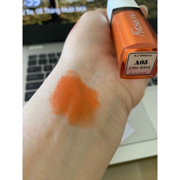 Loa Loa!   Son B.A Special Limited – Son Hữu Cơ Không Chì Siêu Lì – Màu Son Cam Tươi Sáng