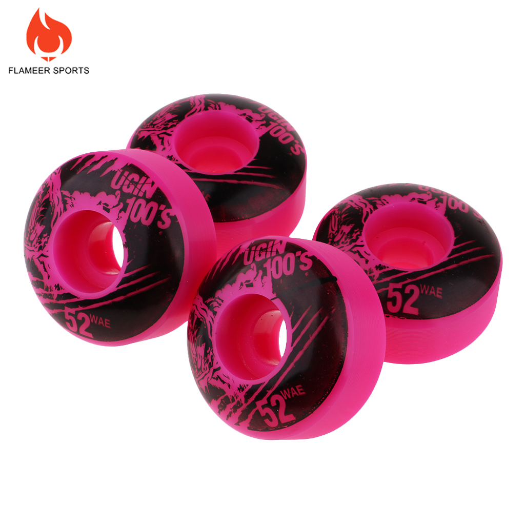 Flameer Sports 4pcs PU Skateboard Wheels Replacement 