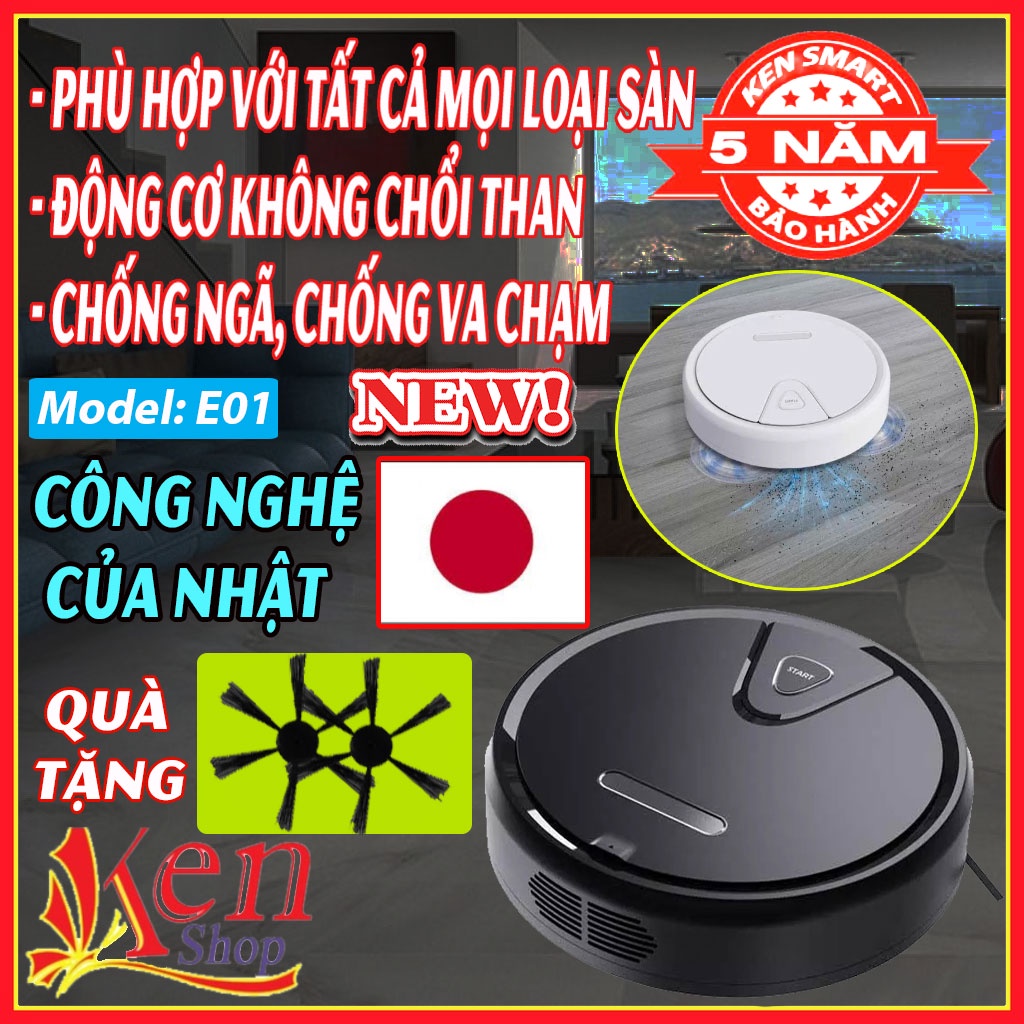⚡BÁN CHẠY SỐ 1⚡ Robot hút bụi tự đông - Robot lau nhà công nghệ mới TẠO BẢN ĐỒ TƯỜNG ẢO chống rơi cầu thang, tự động sạc