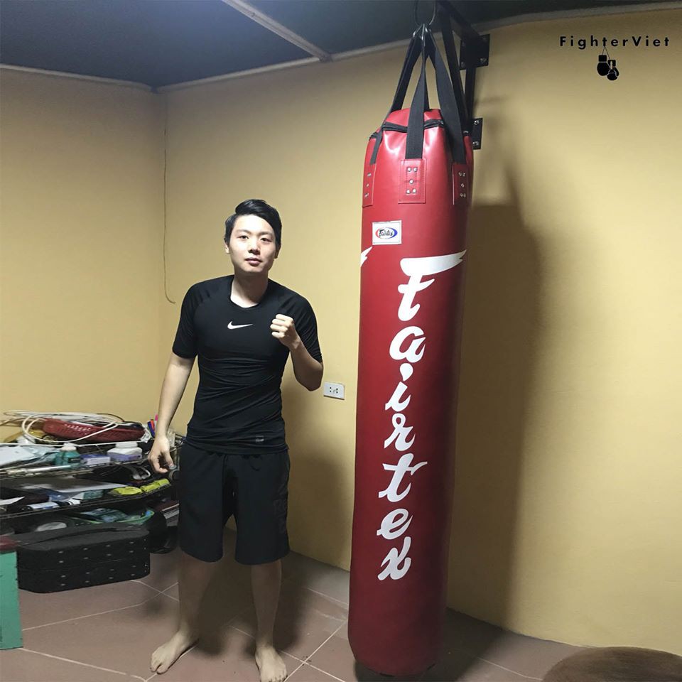 (Đã Nhồi Sẵn) Bao Cát Đấm Bốc Fairtex 1m6 Chất Lượng Tiêu Chuẩn Thái Lan Màu Đỏ - Bao Đấm Bốc 3 Lớp