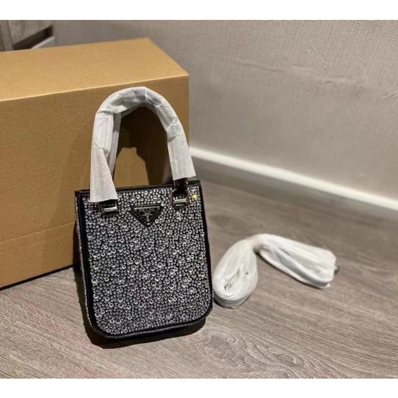 Túi xách nữ C.N tote bag sz17cm đá sáng bóng lấp lánh cực đẹp fullbox