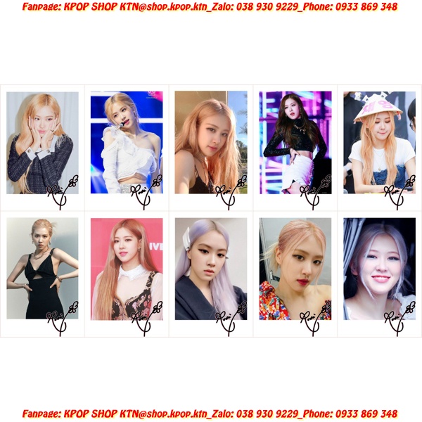 CARD CHỮ KÍ ROSÉ BLACK PINK