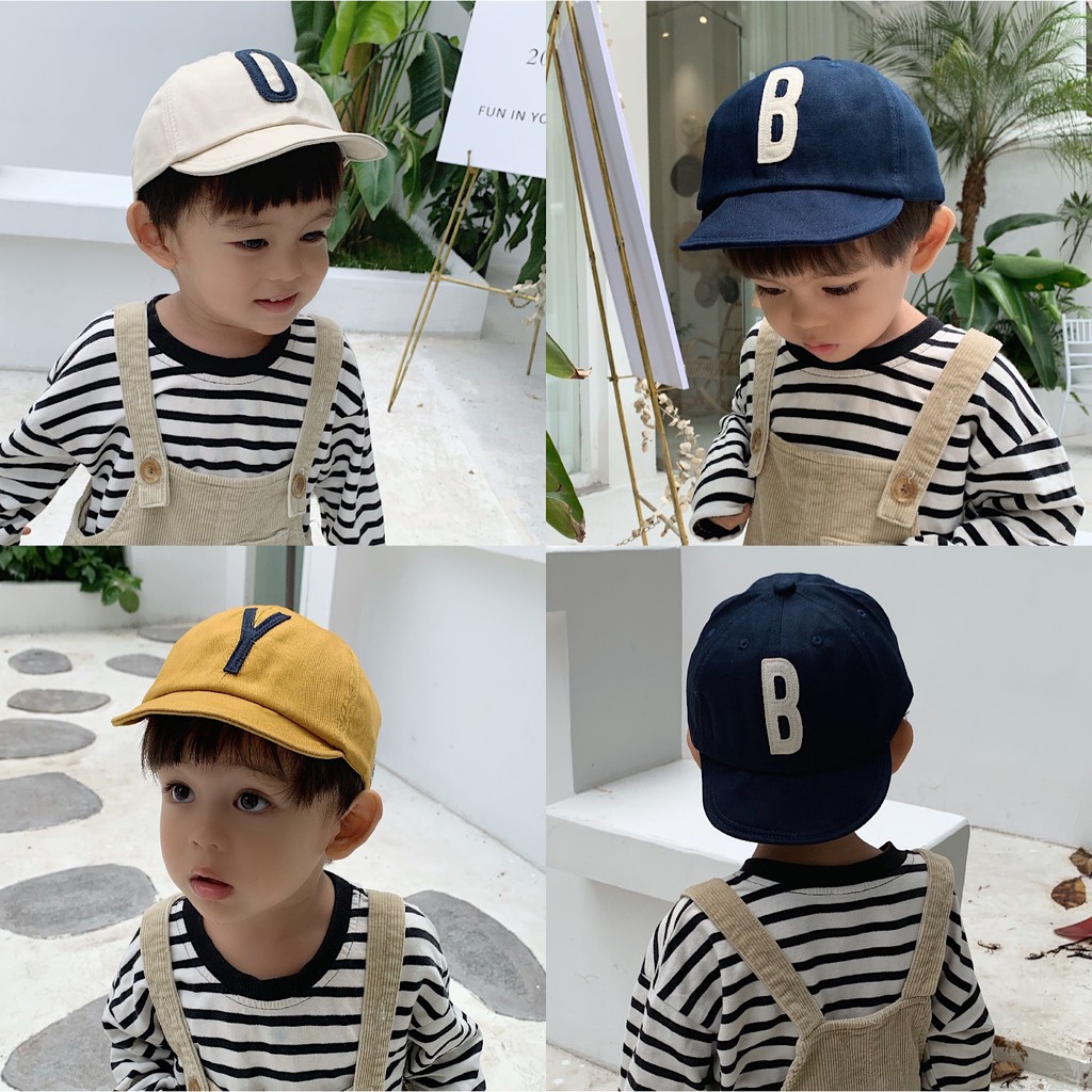 Mũ Lưỡi Trai In Chữ Phong Cách Hàn Quốc Dành Cho Bé
