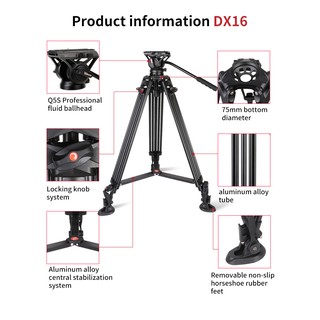 Chân máy quay Coman DX16Q5S Pro + Qùa tặng