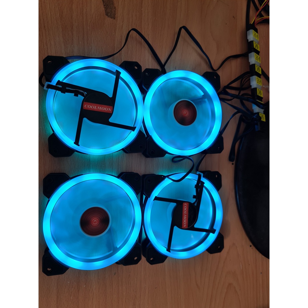 Quạt tản nhiệt, Quạt làm mát máy tính, Fan led, Fan case RGB, cắm trực tiếp không cần Hub - Chính hãng COOLMOON