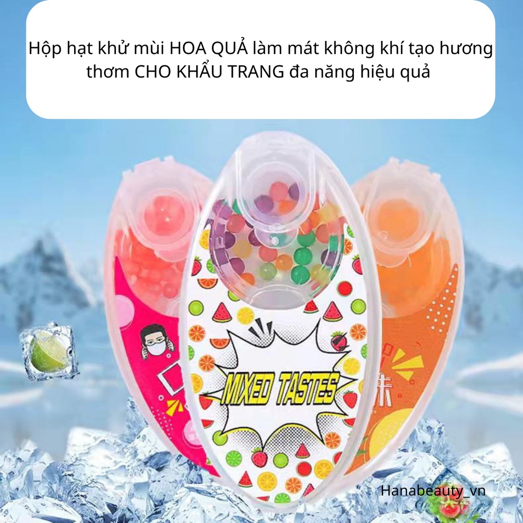 Hộp hạt khử mùi làm mát không khí tạo hương đa năng hiệu quả chuyên dụng khi đeo khẩu trang