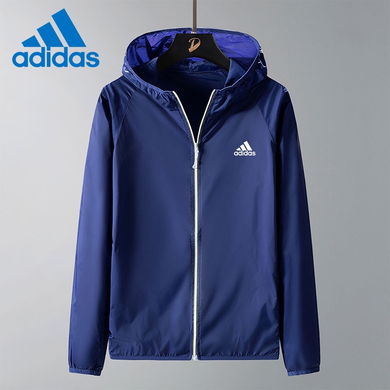 Adidas Áo Khoác Gió Màu Trơn Siêu Nhẹ Nhanh Khô Chống Tia UV Thời Trang 2022 Cho Nam Và Nữ