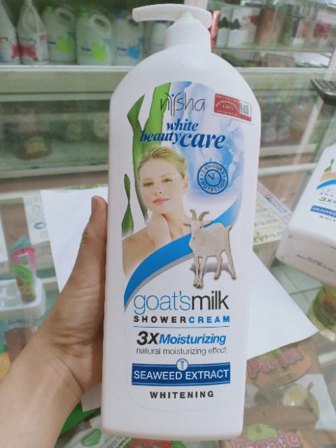 Sữa Tắm Trắng da Tinh Chất Sữa Dê Nysha Malaysia 1100ml