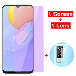 Kính Cường Lực Bảo Vệ Camera 2 Trong 1 Cho Vivo S1 Pro Y11 Y12 Y15 Y17 Y19 Y20I Y30 Y91C Y71 V7 Plus V9 V11 V11I V15 V17 Pro Y12S Y31
