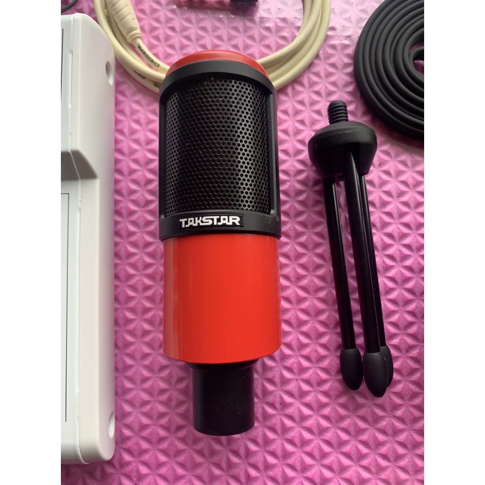 Combo MIXER E4 Bluetooth Và Micro Takstar PC K320 karaoke thu âm livestream