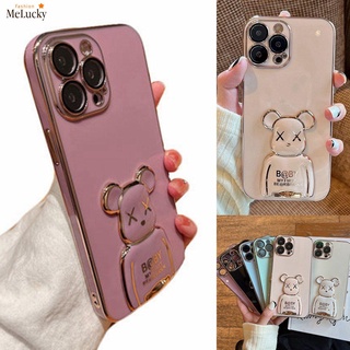 Ốp Điện Thoại In Hình Gấu Có Giá Đỡ Cho VIVO Y17 Y15 Y15A Y15S Y12 Y12i Y11 Y11D Y12S Y12D Y50 Y30 Y30i Y20 Y20i Y20S Y19