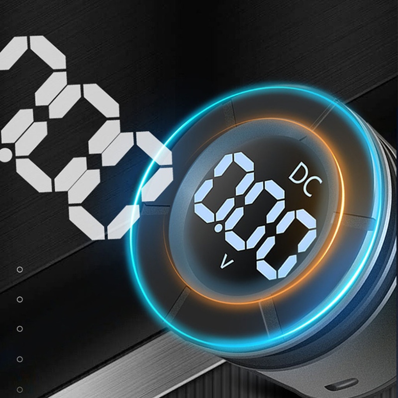 Vôn Kế Kỹ Thuật Số Màn Hình LCD DC 0-300V Chuyên Dụng Cho Xe Hơi