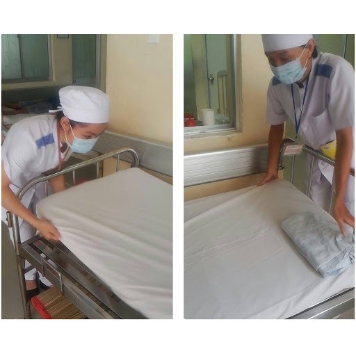 Ga giường y tế chun và k chun 1m9x90cm [Màu trắng]
