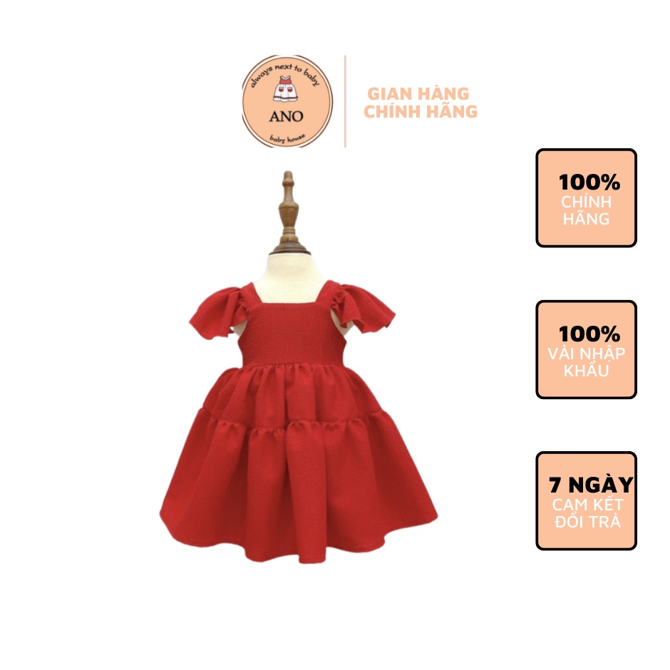 Váyđỏ tầng bé gái ; Hàng canh sale Ano baby house