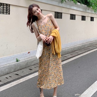 Đầm 2 dây dáng rộng thời trang mùa hè xinh xắn cho nữ