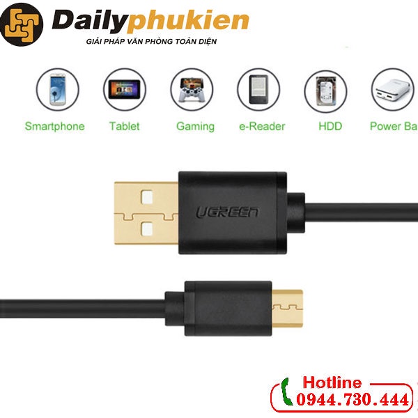 Cáp micro USB dài 0,5m Ugreen 10835 dailyphukien