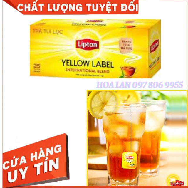 [Combo 2 hộp] Trà Lipton nhúng 25 gói, 100 gói