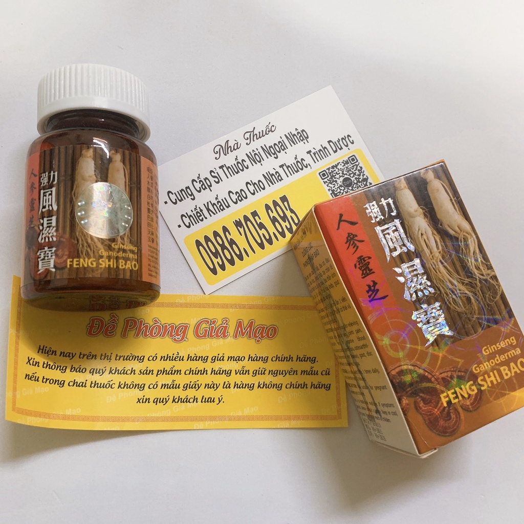 Nhân sâm linh chi cường lực phong thấp bảo  - hỗ trợ đau nhức xương khớp