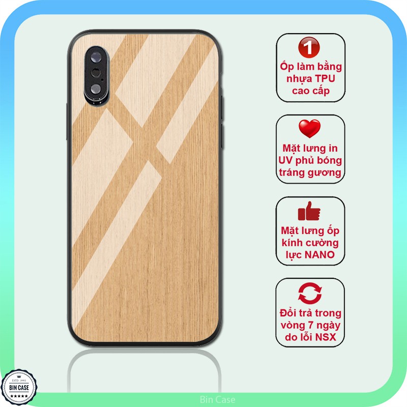 Ốp lưng phong thủy in màu vân gỗ nâu nhạt nhẹ nhàng - iphone 6s/6/7/8 plus/x/xr/xs max/11/11 pro max/12/12 promax GO0006