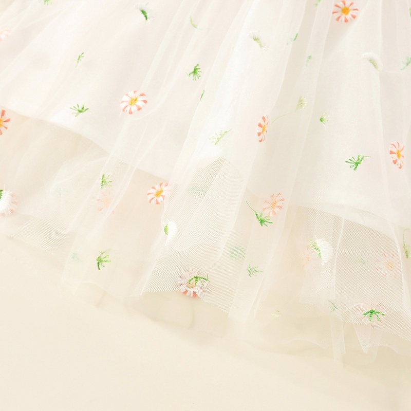 Đầm Công Chúa Tay Dài In Hoa Thời Trang Mùa Thu Mới Cho Bé Gái