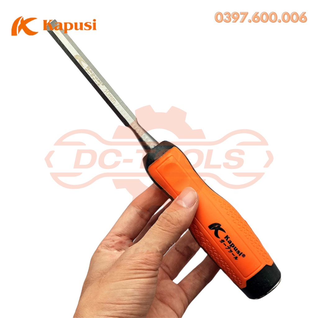 Bộ đục gỗ, khắc gỗ, tiện gỗ đa năng cầm tay 12-25mm Kapusi dụng cụ cầm tay DC-TOOLS
