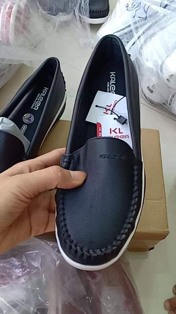 Sale 380k-( Ảnh thật)Giày mọi slip on - moca kaleea da bò nữ các màu | BigBuy360 - bigbuy360.vn