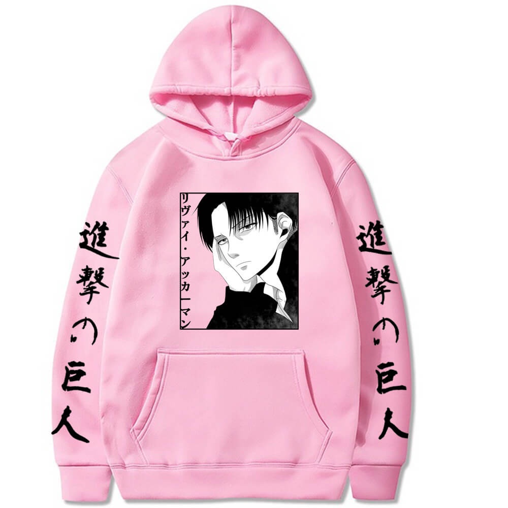 Áo Hoodie Tay Dài In Hình Levi Ackerman Attack On Titan Thời Trang Đường Phố Mùa Thu Cho Nam Và Nữ