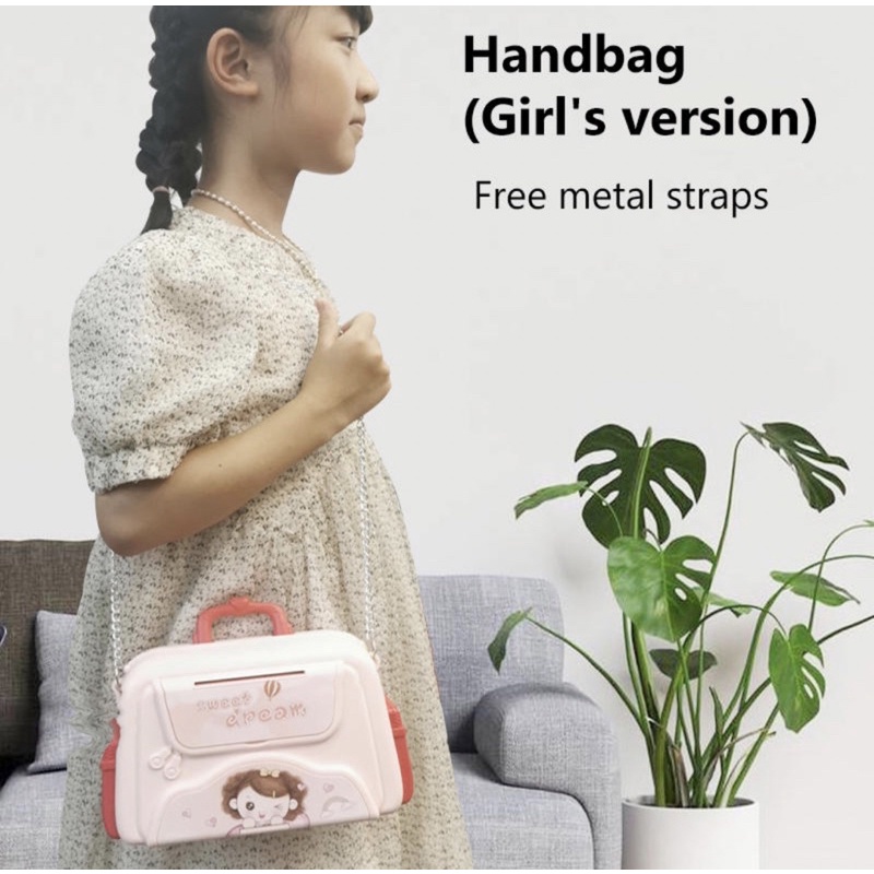 Két Sắt Mini Cho Bé - Mẫu mới có nhấn giả vân tay - Hàng Loại 1