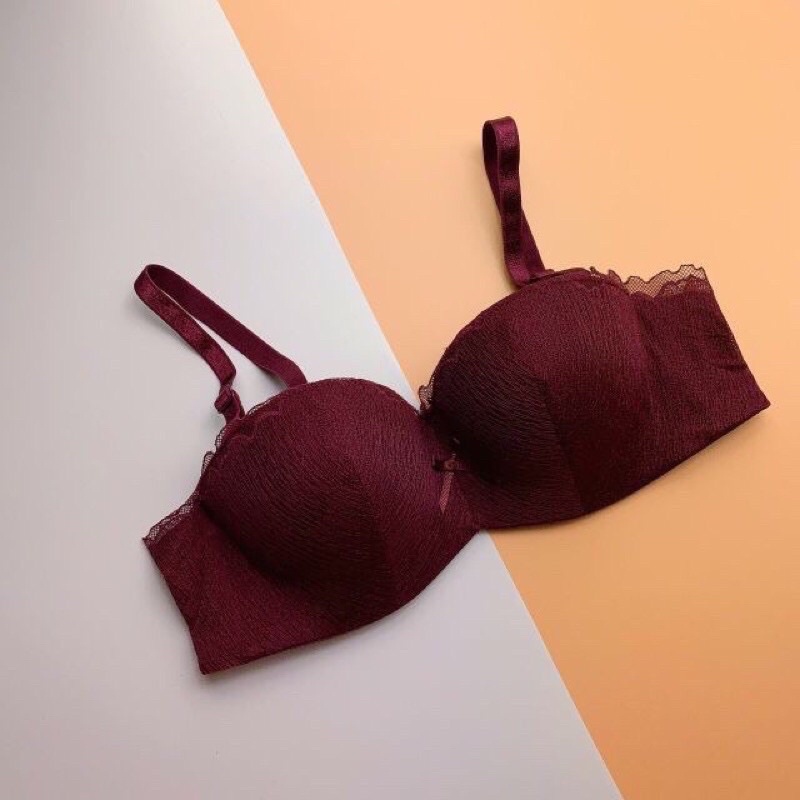 Áo lót ren ngang ngực đệm nhẹ giá rẻ có video thật Shop tự quay ạ