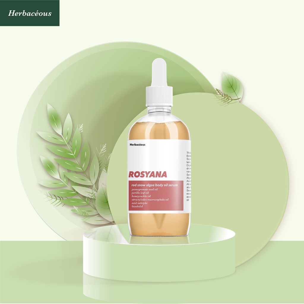 Dầu Dưỡng Da Rosyana HERBACECOUS Tinh Chất Hoa Cúc Và Tảo Tuyết Đỏ Giúp Da Sáng Khỏe Mờ Thâm Sạm | BigBuy360 - bigbuy360.vn