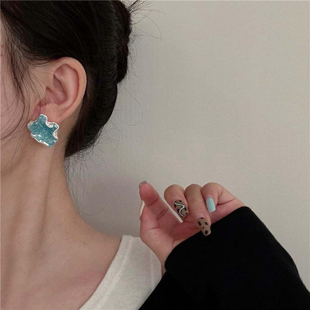 MOCHO Bông Tai Hình Chiếc Lá Bằng Hợp Kim Thiết Kế Độc Đáo Thời Trang Cho Nữ