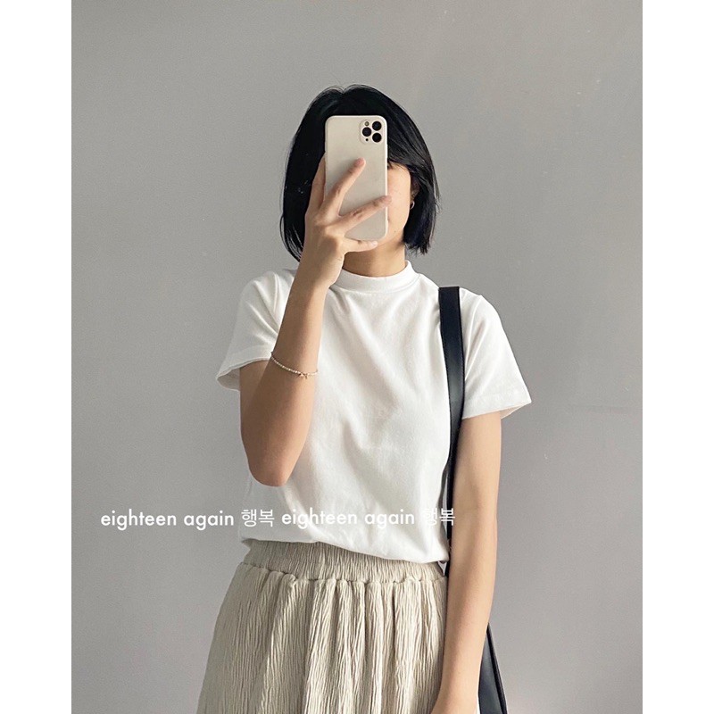 Áo thun tay ngắn chất nhung mịn (HÀNG SẴN/ẢNH THẬT) | BigBuy360 - bigbuy360.vn