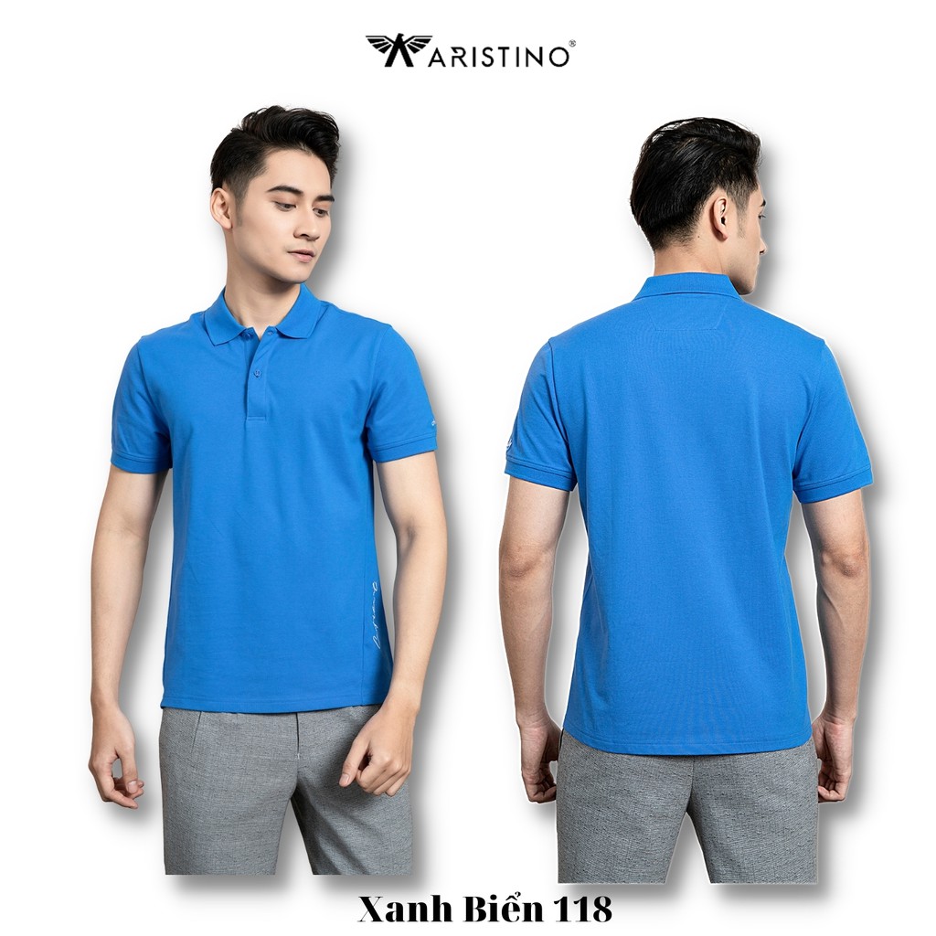 Áo Thun Nam ARISTINO Trơn Có Cổ Nhiều Màu Chất Cotton Thấm Hút Mồ Hôi Tốt - APS009S1