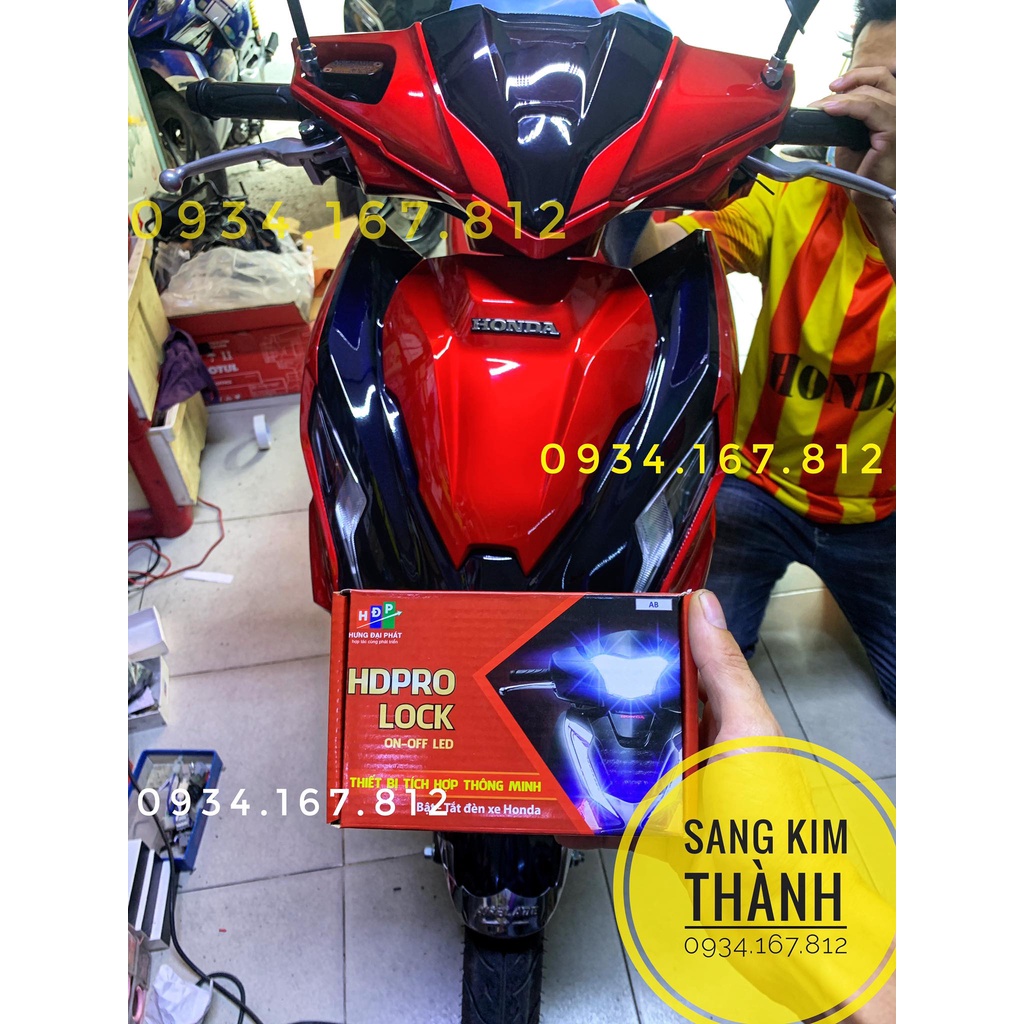 Bộ Passing Tắt Đèn Xe AIR BLADE 125i / 150i Mẫu Mới - Thương Hiệu HDPRO LOCK