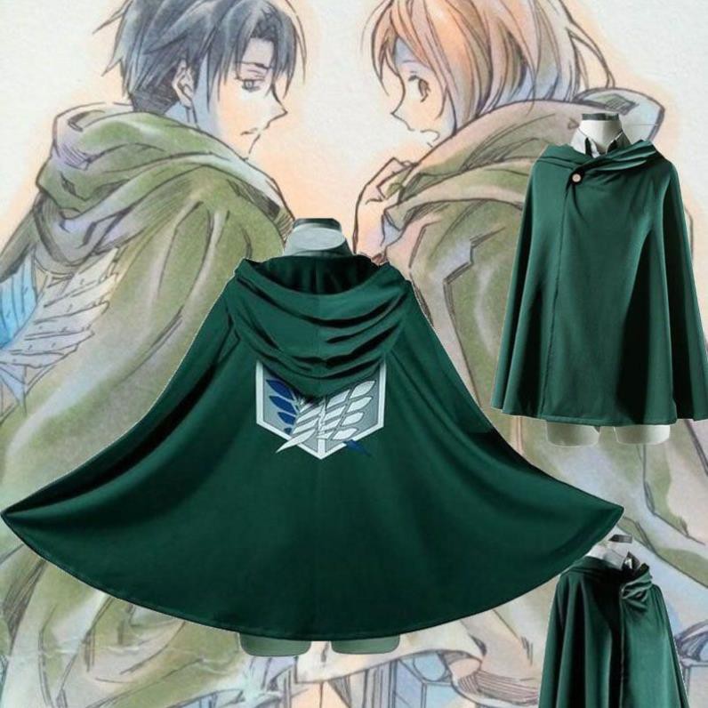 [ SALE 40% ] Áo Choàng Cosplay Nhân Vật Eren Levi Mikasa Trong Attack On Titan  - chất đẹp | BigBuy360 - bigbuy360.vn